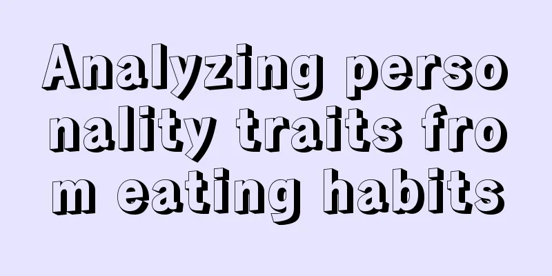 Analyzing personality traits from eating habits