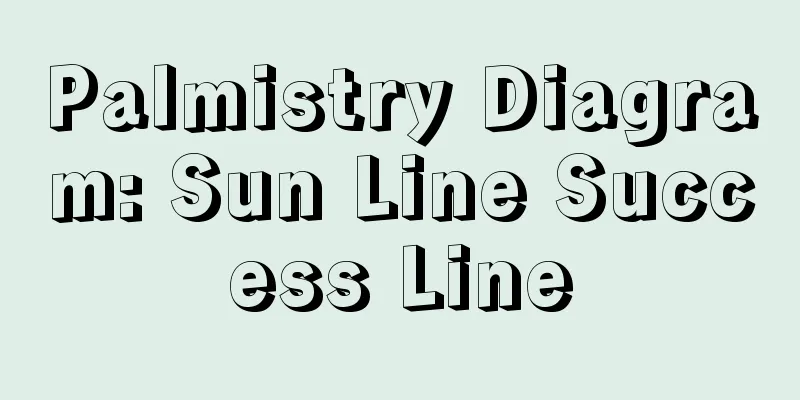 Palmistry Diagram: Sun Line Success Line