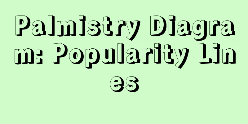 Palmistry Diagram: Popularity Lines