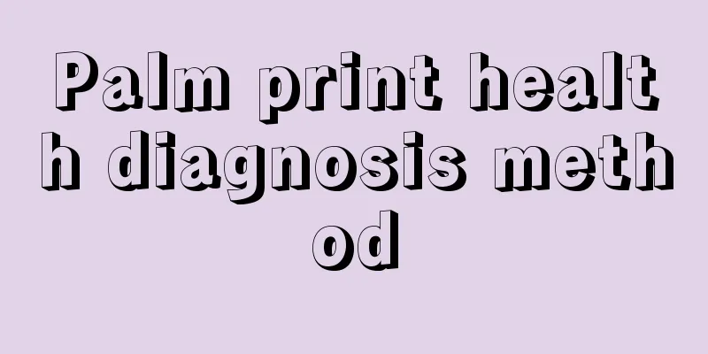Palm print health diagnosis method