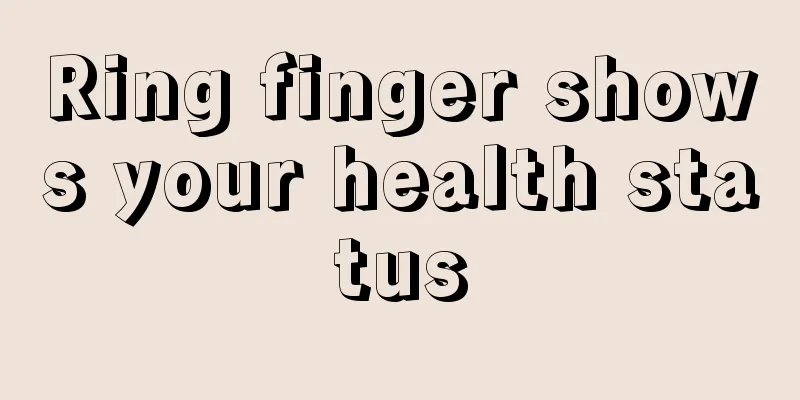 Ring finger shows your health status