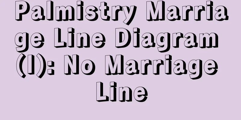 Palmistry Marriage Line Diagram (I): No Marriage Line