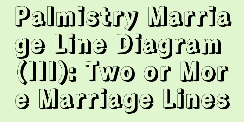 Palmistry Marriage Line Diagram (III): Two or More Marriage Lines
