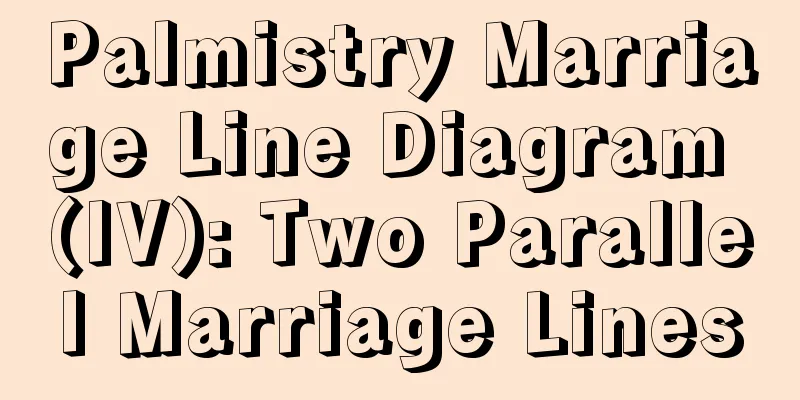 Palmistry Marriage Line Diagram (IV): Two Parallel Marriage Lines