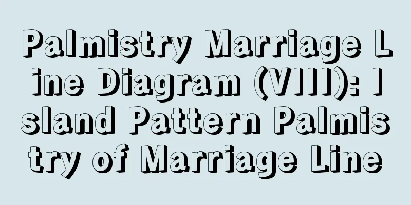 Palmistry Marriage Line Diagram (VIII): Island Pattern Palmistry of Marriage Line