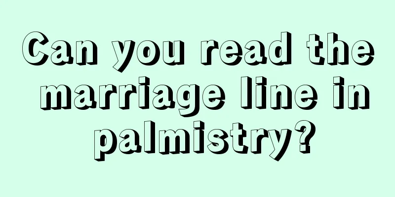 Can you read the marriage line in palmistry?