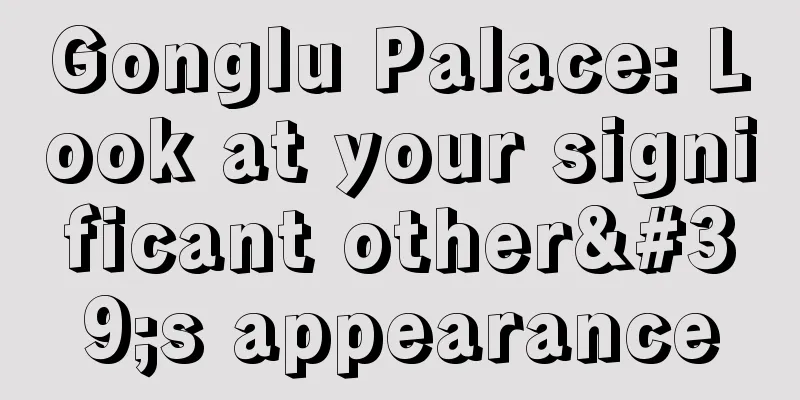 Gonglu Palace: Look at your significant other's appearance