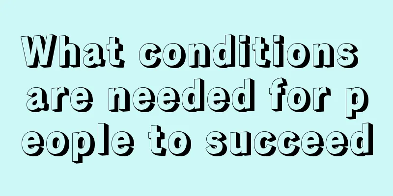 What conditions are needed for people to succeed