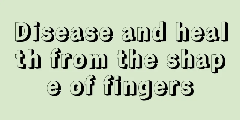 Disease and health from the shape of fingers