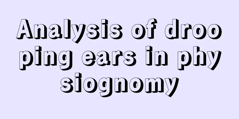 Analysis of drooping ears in physiognomy