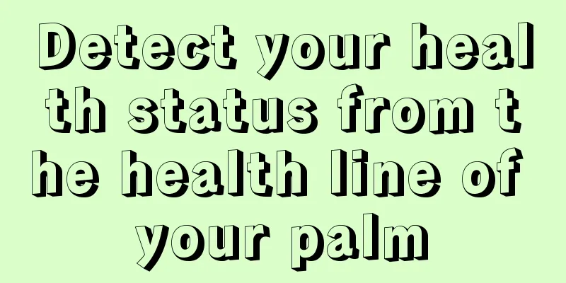 Detect your health status from the health line of your palm