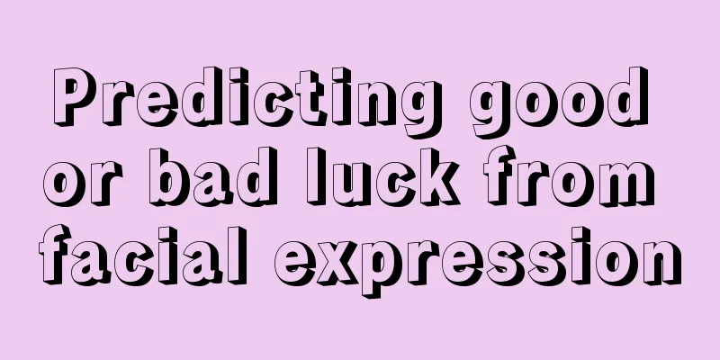 Predicting good or bad luck from facial expression