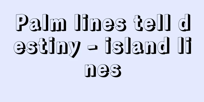 Palm lines tell destiny - island lines