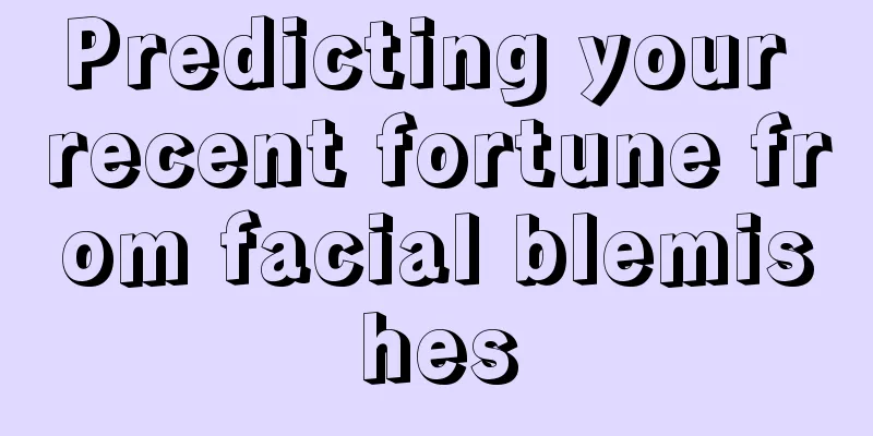 Predicting your recent fortune from facial blemishes