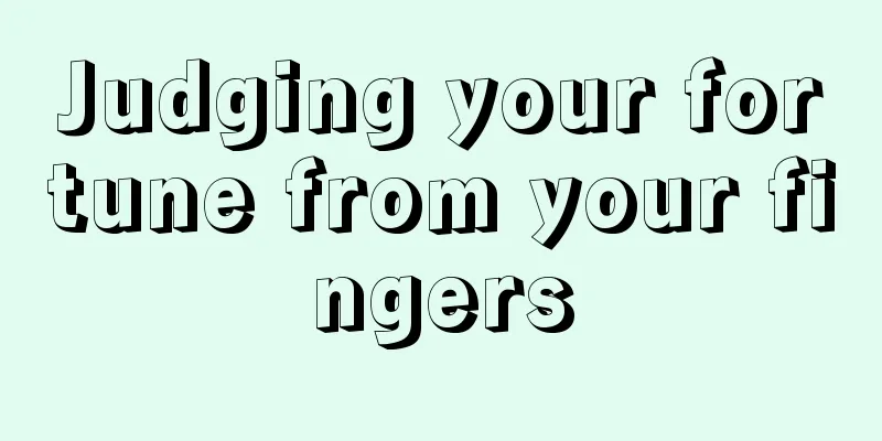Judging your fortune from your fingers