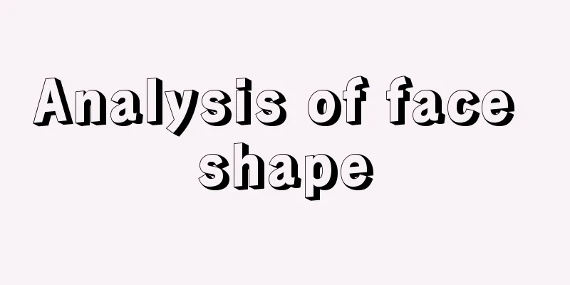 Analysis of face shape
