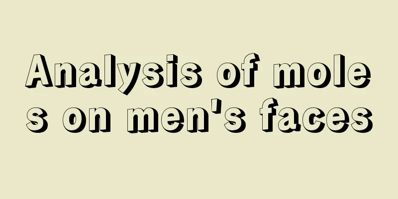 Analysis of moles on men's faces