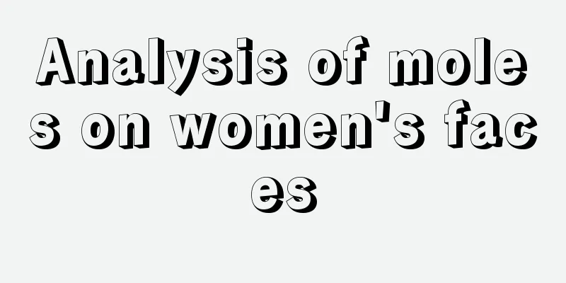 Analysis of moles on women's faces
