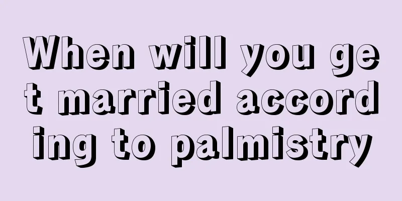 When will you get married according to palmistry