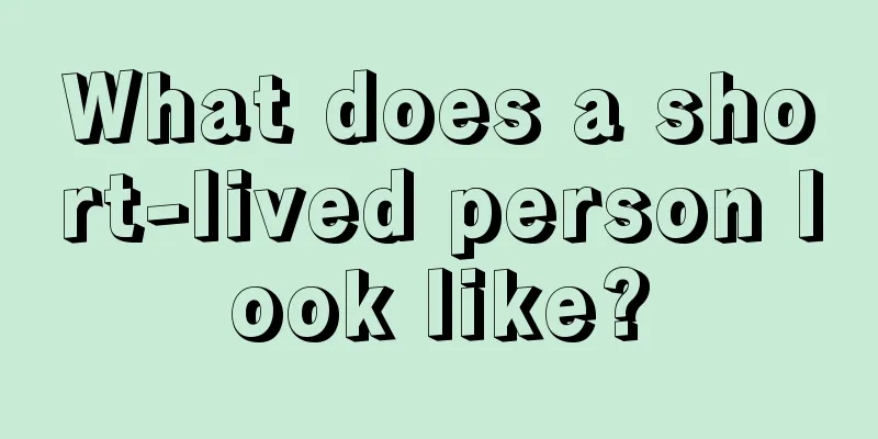 What does a short-lived person look like?