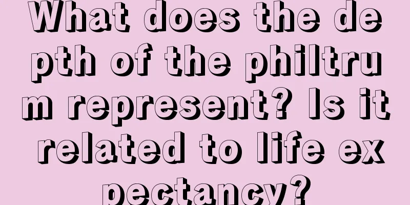 What does the depth of the philtrum represent? Is it related to life expectancy?