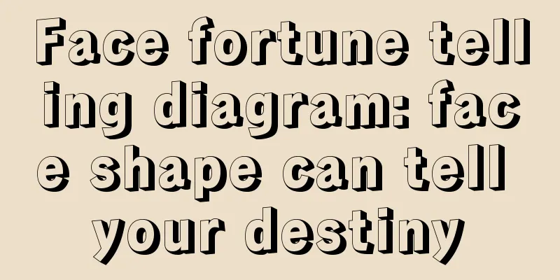 Face fortune telling diagram: face shape can tell your destiny