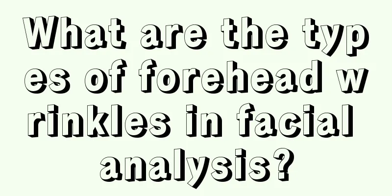 What are the types of forehead wrinkles in facial analysis?