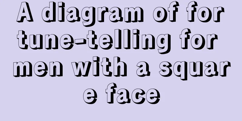 A diagram of fortune-telling for men with a square face