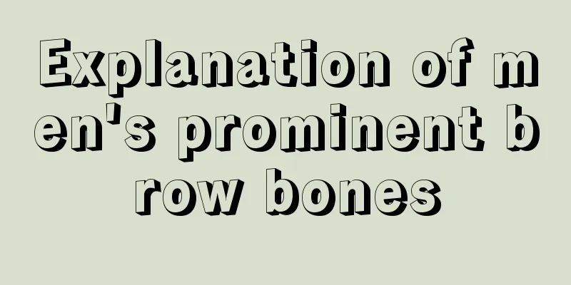 Explanation of men's prominent brow bones