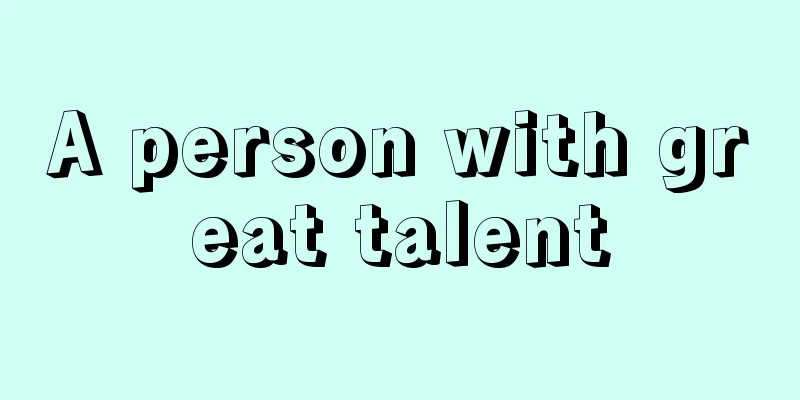 A person with great talent