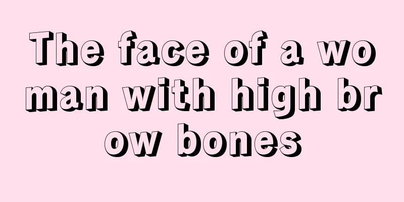 The face of a woman with high brow bones