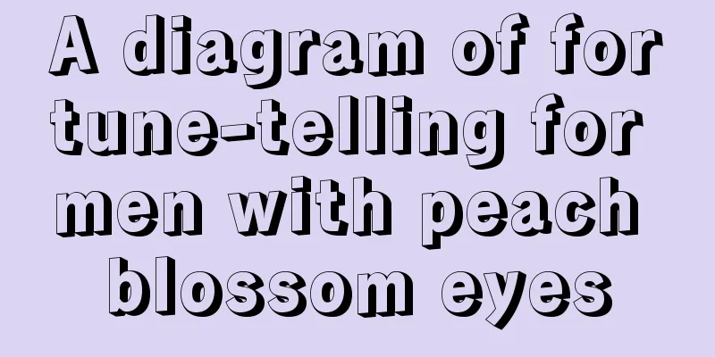 A diagram of fortune-telling for men with peach blossom eyes