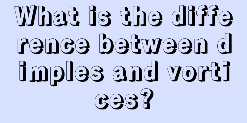 What is the difference between dimples and vortices?