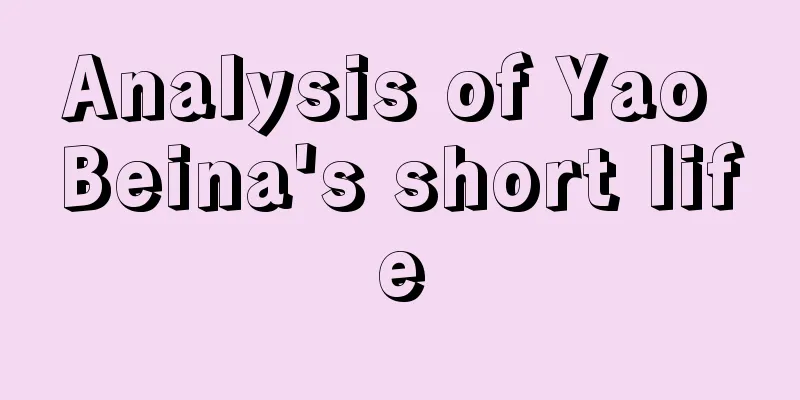 Analysis of Yao Beina's short life