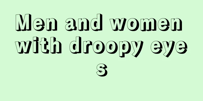 Men and women with droopy eyes