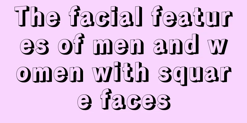 The facial features of men and women with square faces