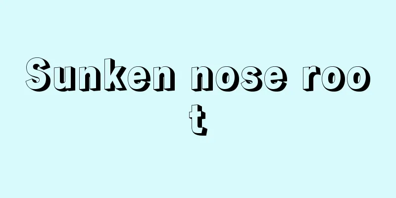 Sunken nose root