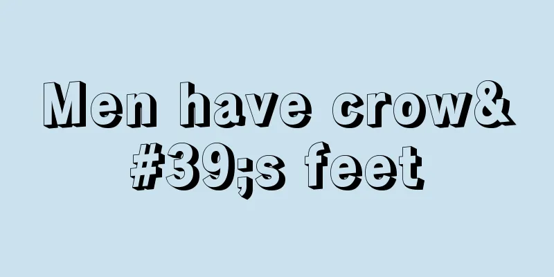 Men have crow's feet