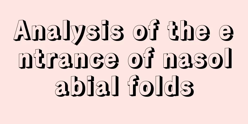 Analysis of the entrance of nasolabial folds