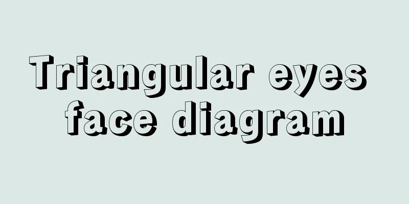 Triangular eyes face diagram