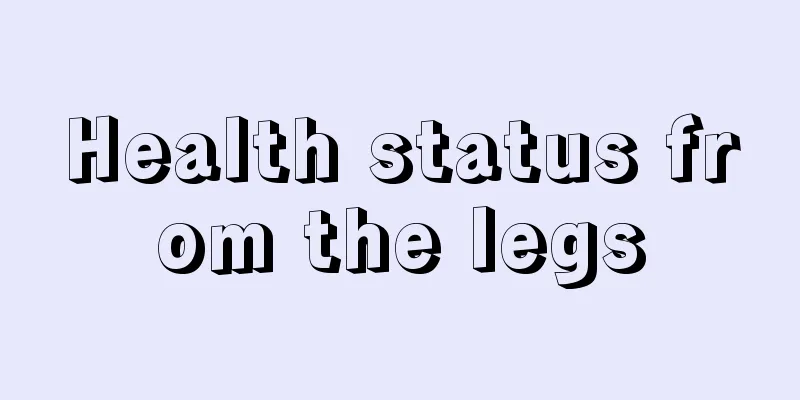 Health status from the legs