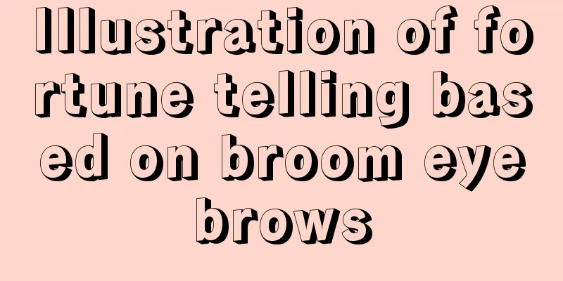 Illustration of fortune telling based on broom eyebrows