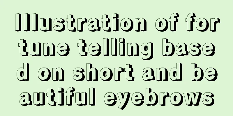 Illustration of fortune telling based on short and beautiful eyebrows