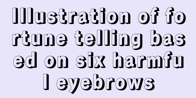 Illustration of fortune telling based on six harmful eyebrows