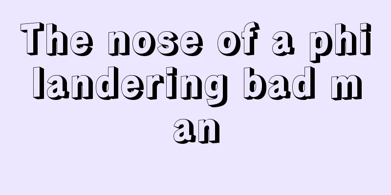 The nose of a philandering bad man