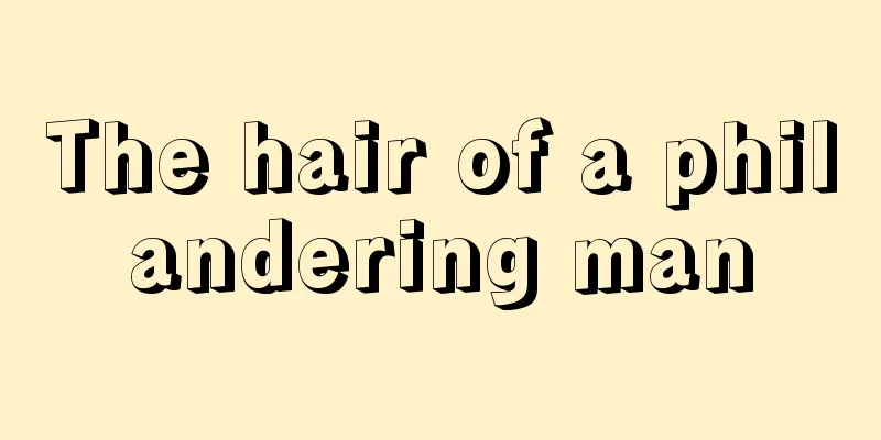 The hair of a philandering man