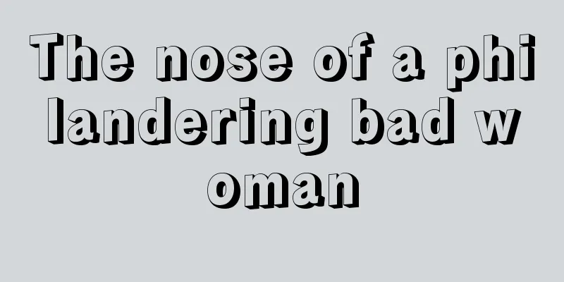 The nose of a philandering bad woman