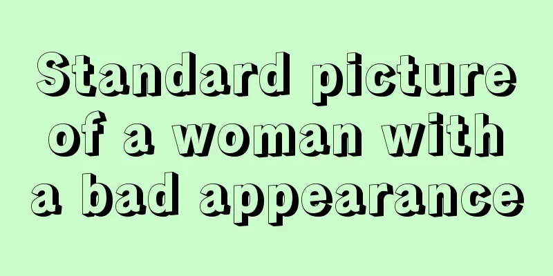 Standard picture of a woman with a bad appearance