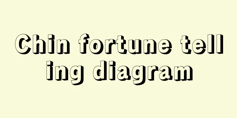 Chin fortune telling diagram
