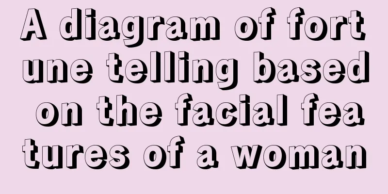 A diagram of fortune telling based on the facial features of a woman